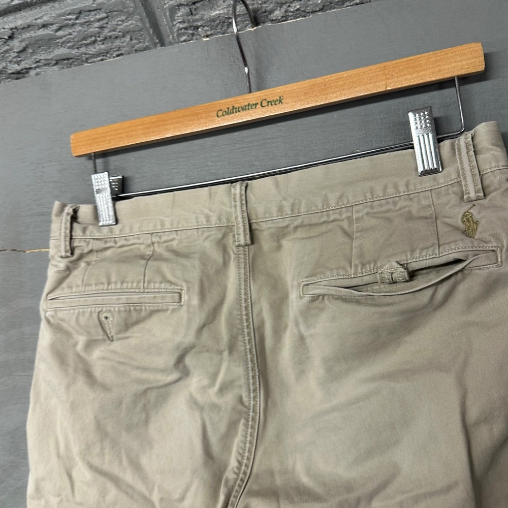 Polo Ralph Lauren Mens Chino Pants 30/30 Tan Khaki Straight Leg Cotton Twill